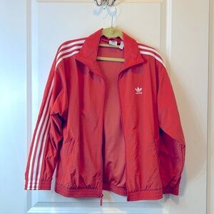 Adidas orange track jacket